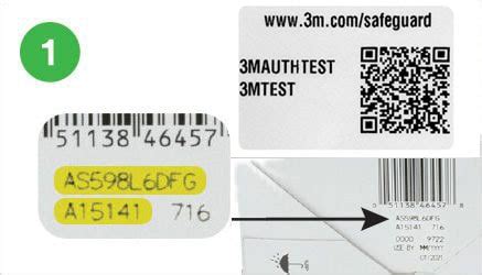 3m qr code labels|3M Safe Guard™ Product Authentication Process .